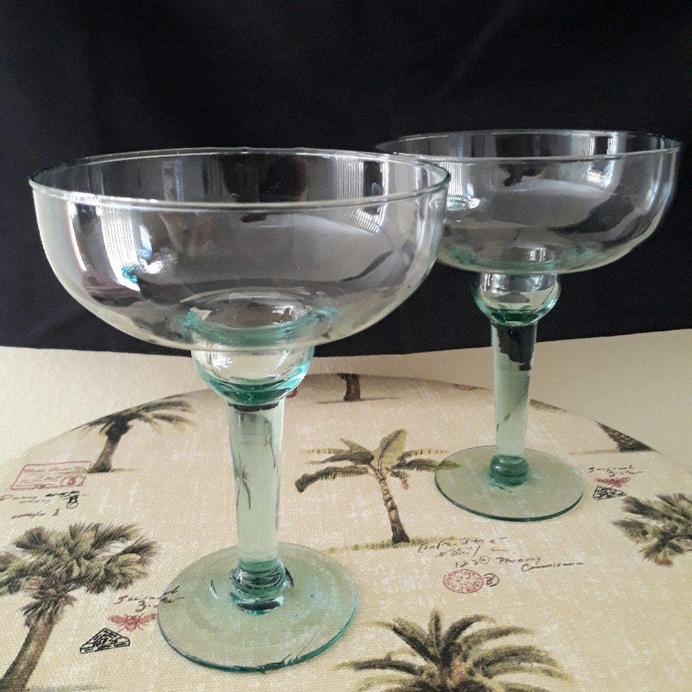 Handblown Margarita Glasses